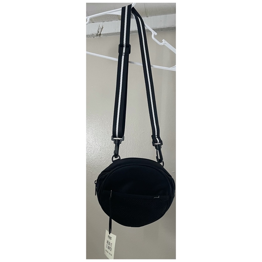 Brand New PINK  Black Cross body / Belt Bag